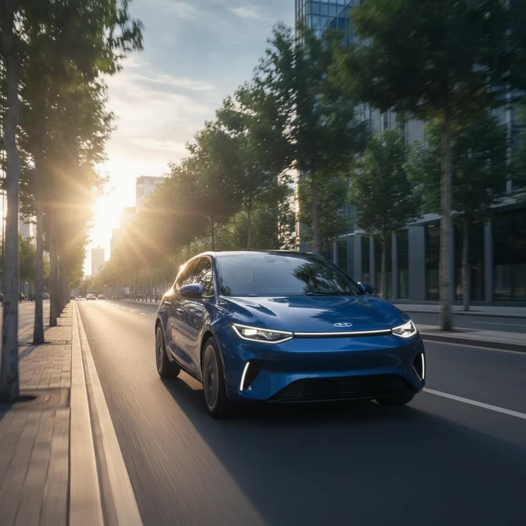 Hatch elétrico circulando pelas avenidas de Vitória da Conquista